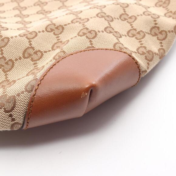 GUCCI Authentic Brown Leather Shoulder Bag - Picture 10 of 12